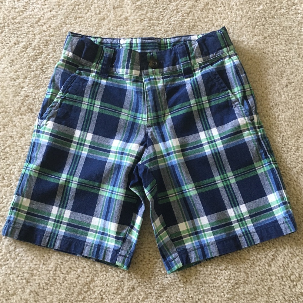 Janie and Jack 💙 Boys plaid shorts size 4